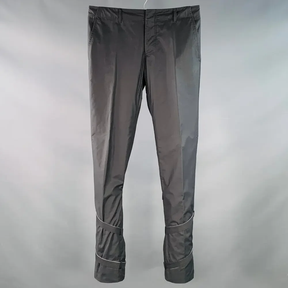 GUCCI Vintage Size 30 Grey Cotton Blend Super Skinny Bondage Casual Pants